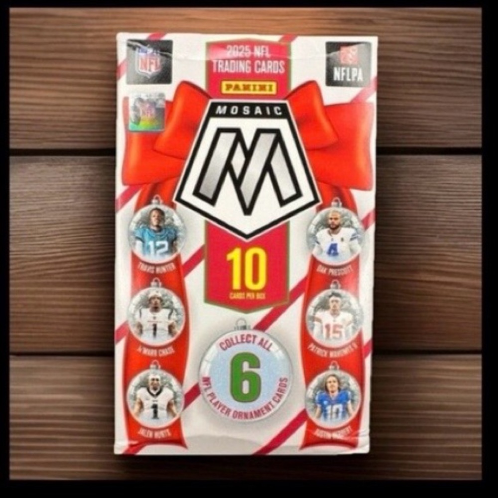 2025 Panini NFL Mosaic Holiday Ornament Box Factory Sealed !